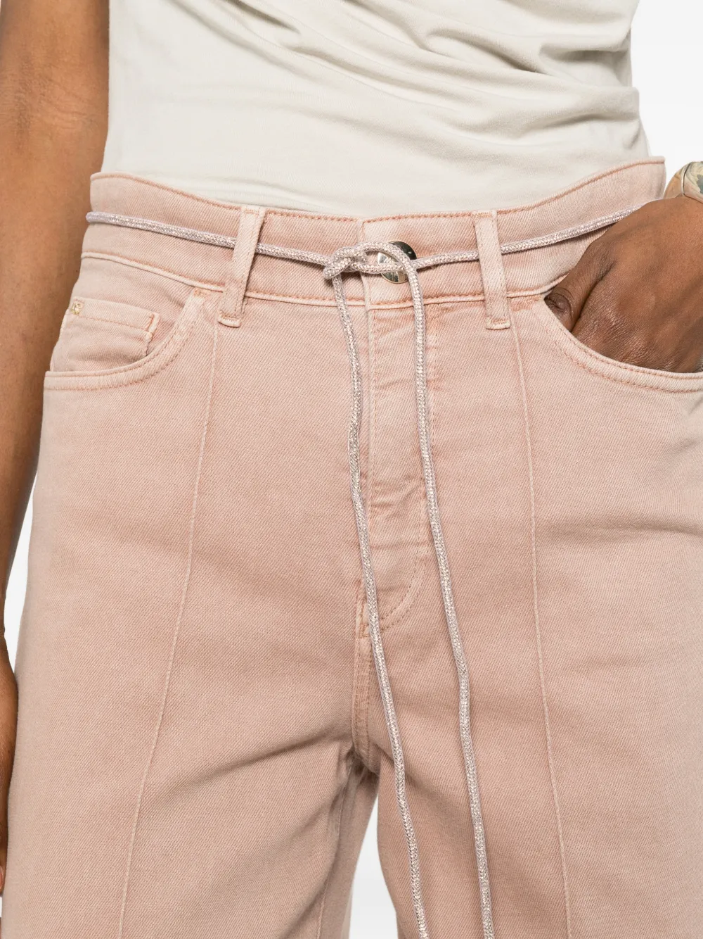 MARCCAIN Warri jeans met stras Beige