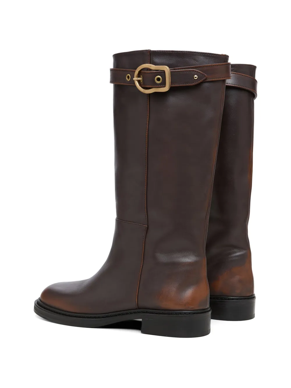 Dorothee Schumacher Essence laarzen met gesp Bruin