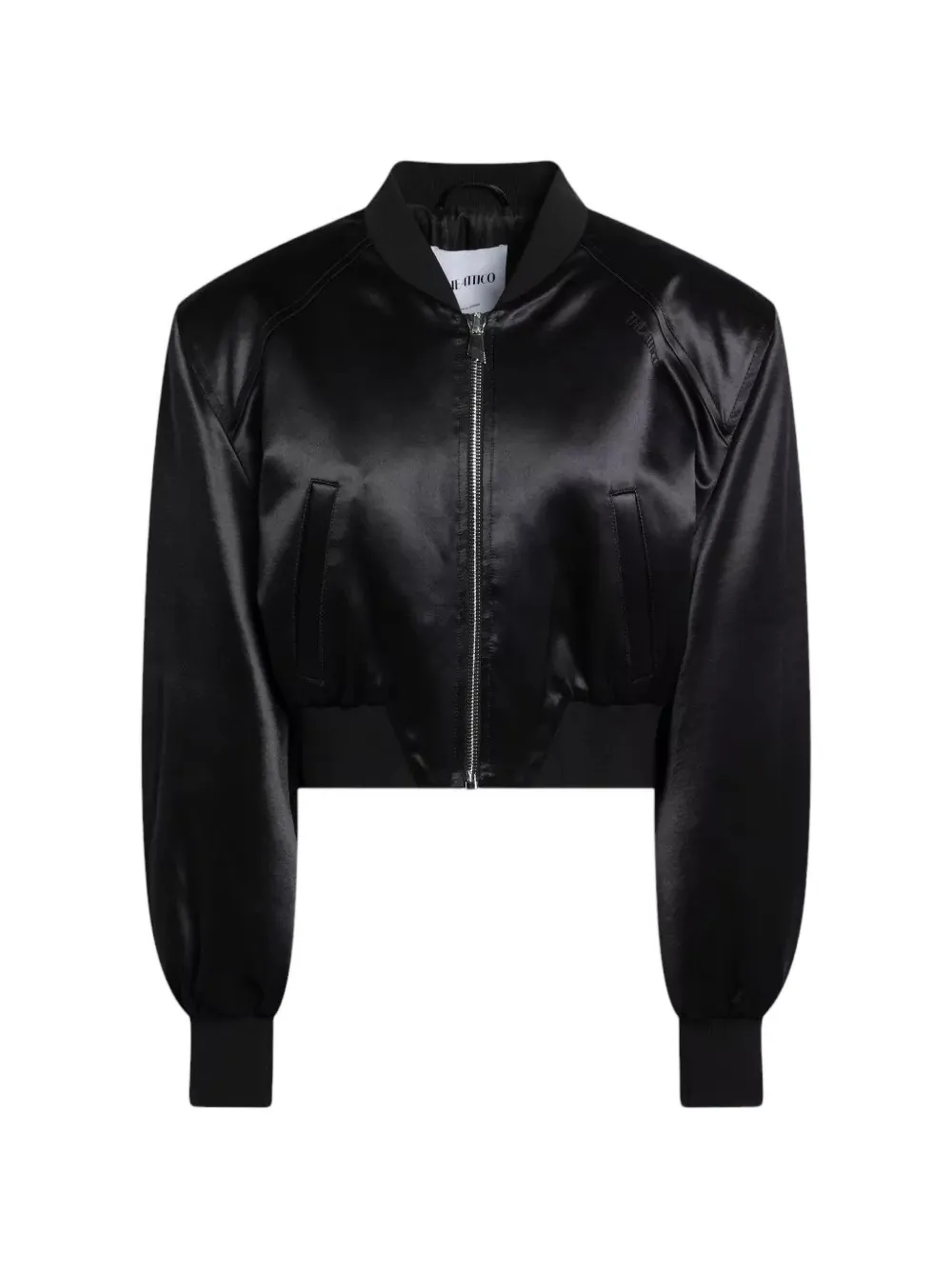 The Attico zip bomber jacket - Nero