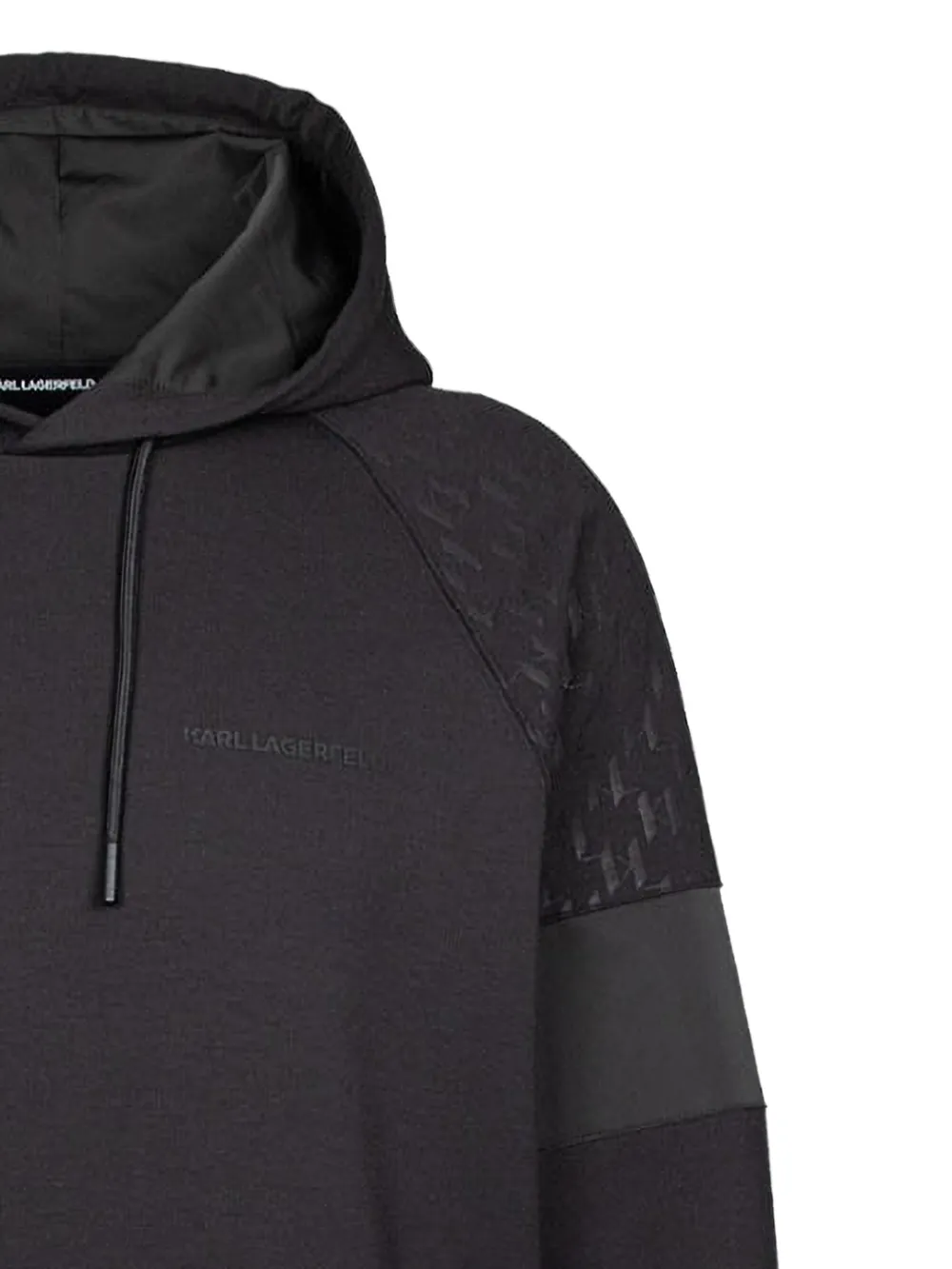 Karl Lagerfeld Hoodie met vlakken Zwart