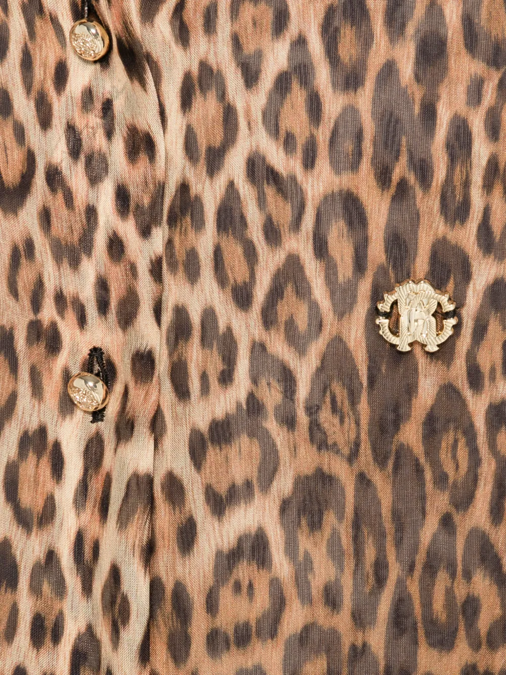 Leopard-Print Buttoned Shirt