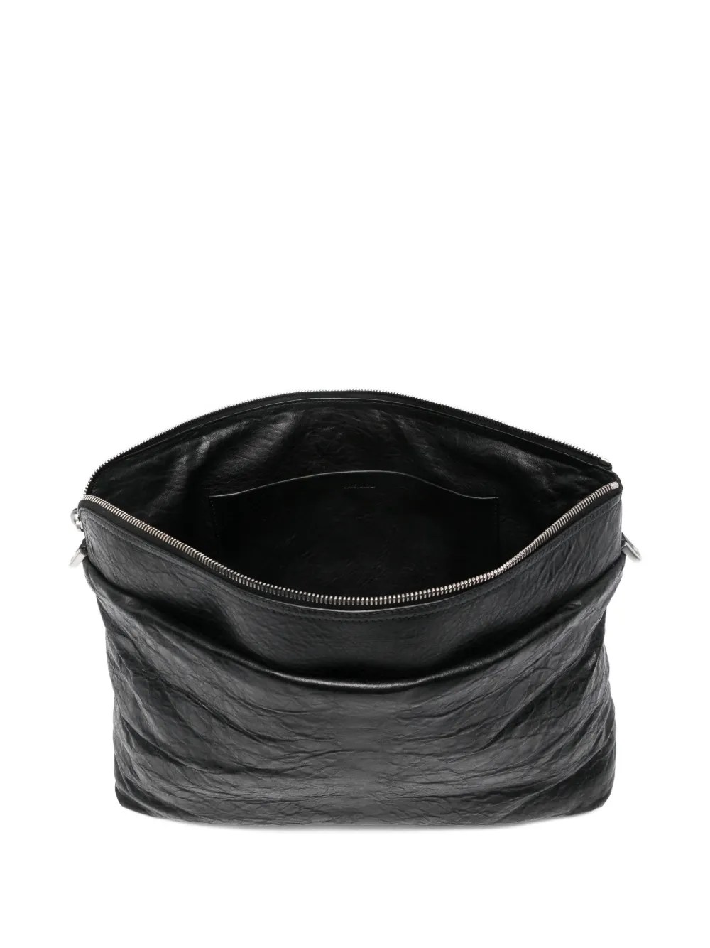 Rick Owens Big Adri shopper van lamsleer met rits Zwart