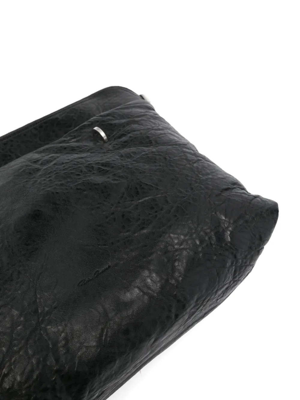Rick Owens Big Adri shopper van lamsleer met rits Zwart