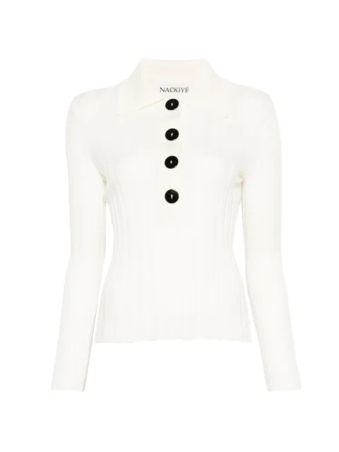 Nackiyé button rib top