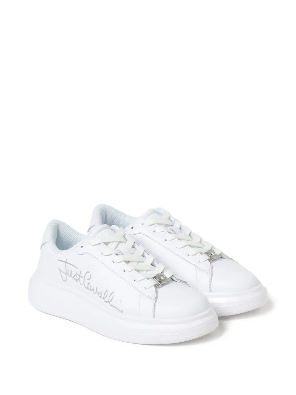 Just Cavalli Sneakers met logo Wit