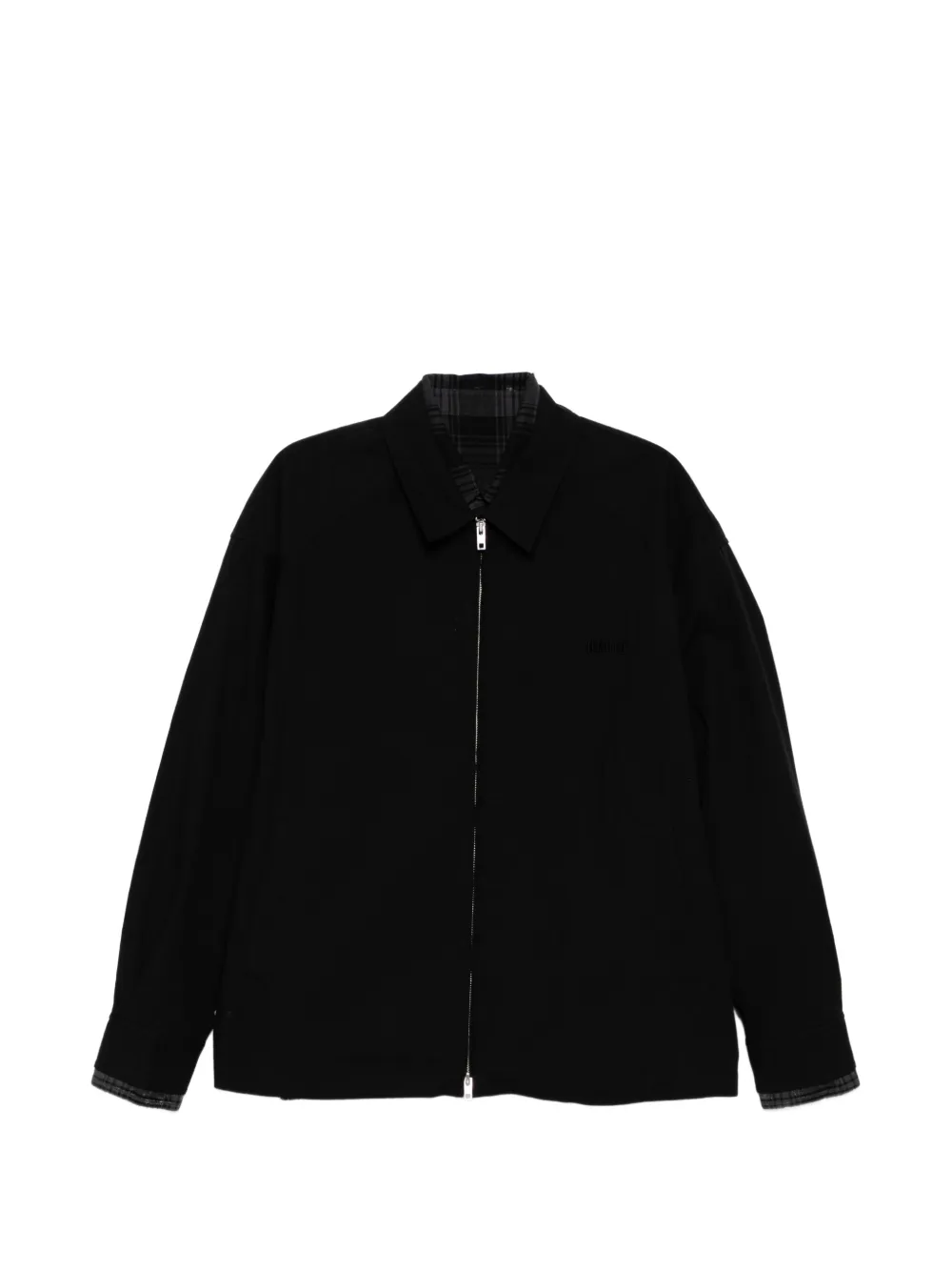 Juun.J logo-embroidered jacket - Nero