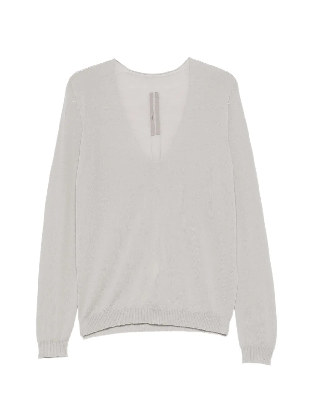 Rick Owens long-sleeve V-neck T-shirt - Grigio