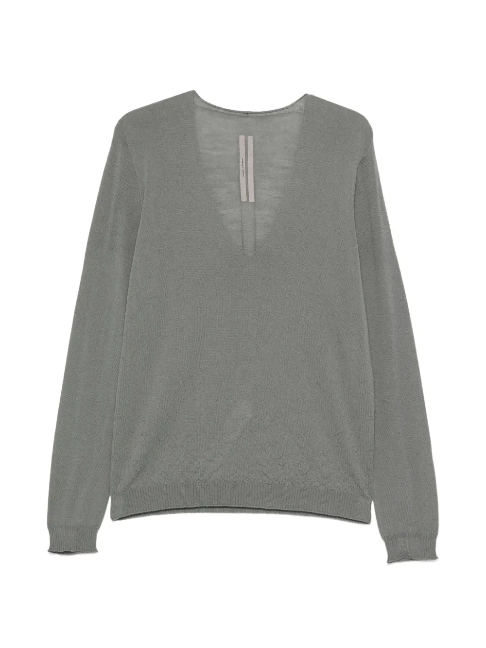 Rick Owens V-neck knitwear - Verde
