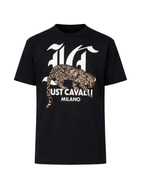 Just Cavalli playera con estampado gráfico