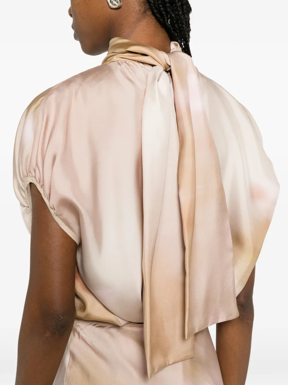 Fabiana Filippi Mouwloze blouse Roze