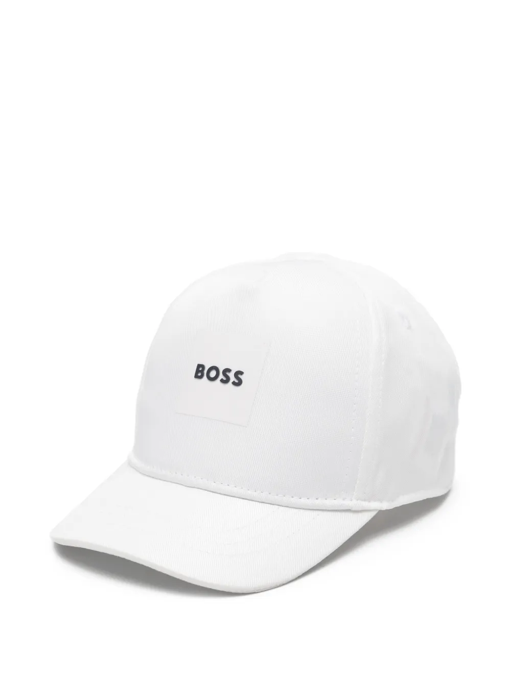 BOSS Kidswear logo-detail cap - Bianco