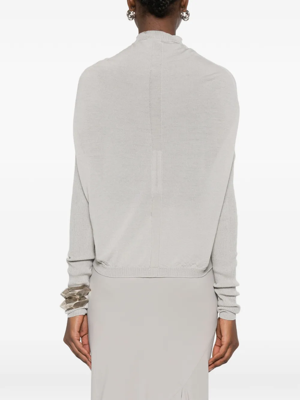 Rick Owens Trui met trechterhals Beige