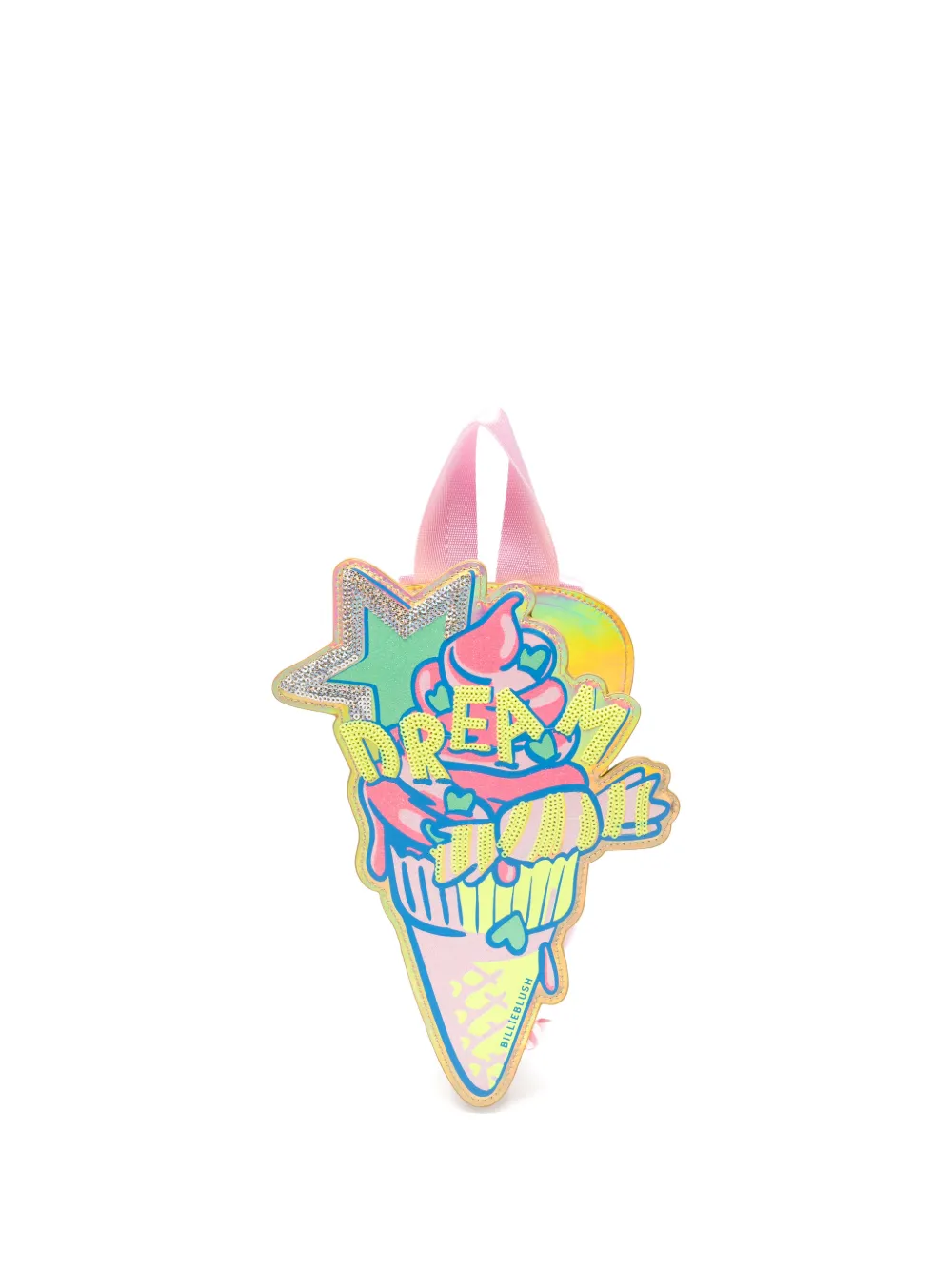 Billieblush appliquéd ice cream backpack - Oro