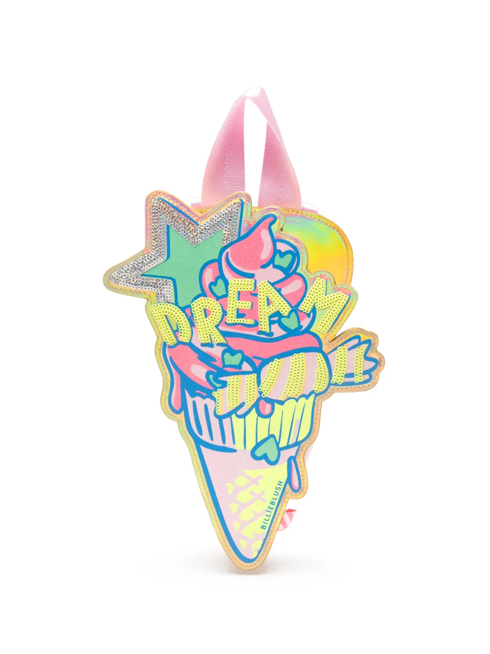 Billieblush appliquéd ice cream backpack - Oro