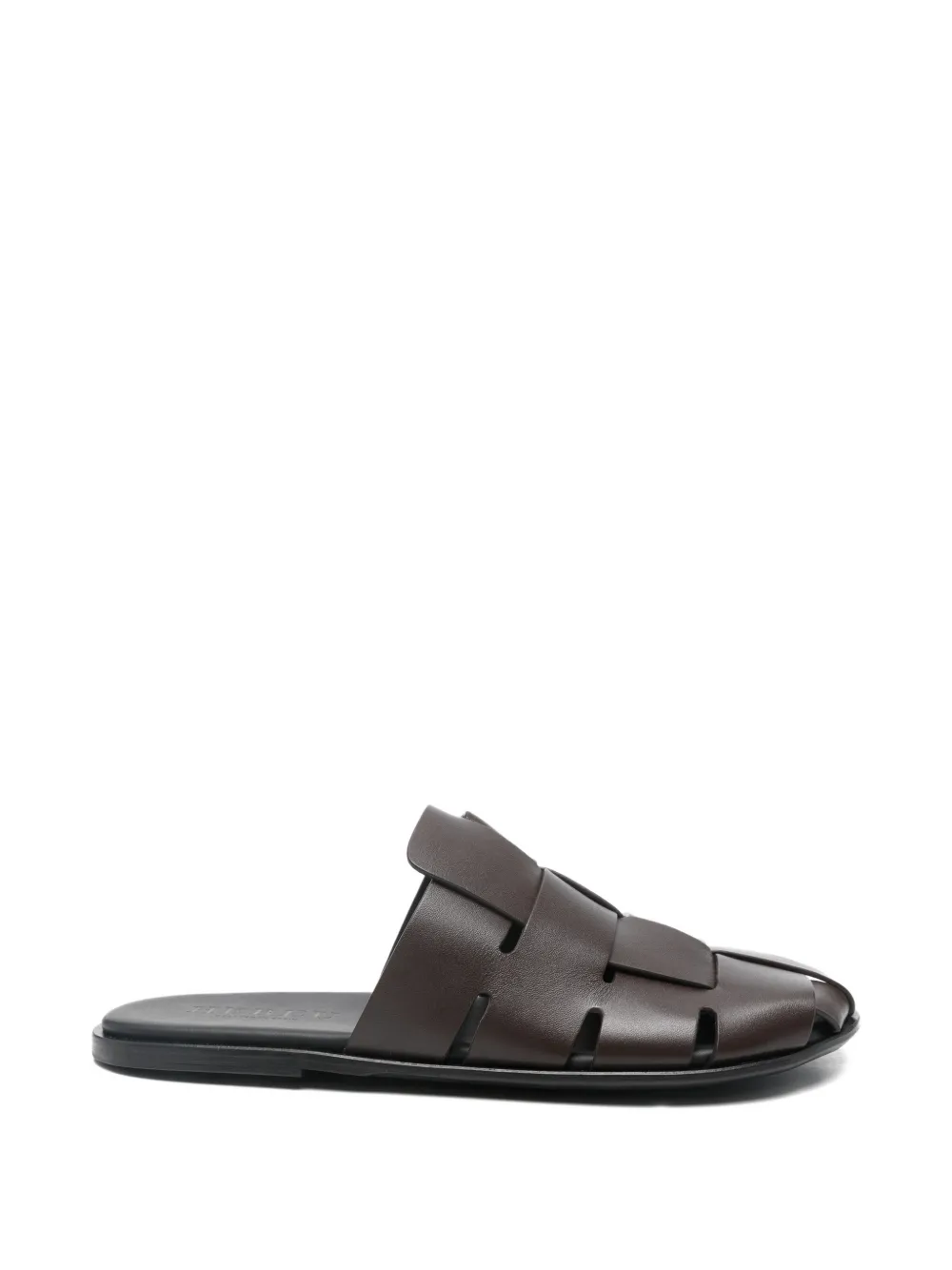 Hereu Dira Slim woven leather sandals - Marrone