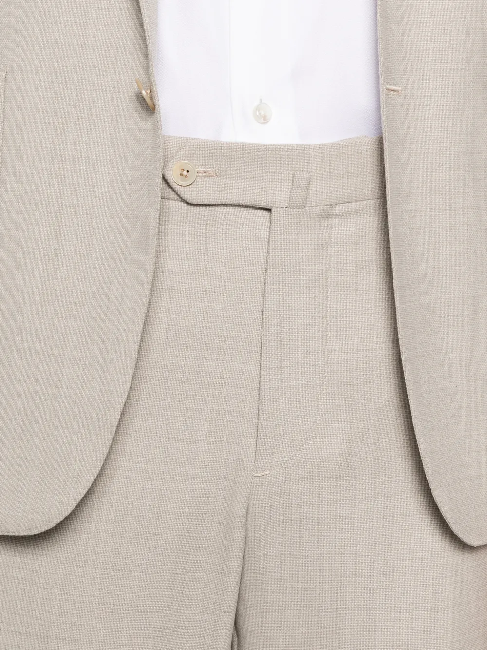 Isaia Button Single-breasted Suit In Neutral