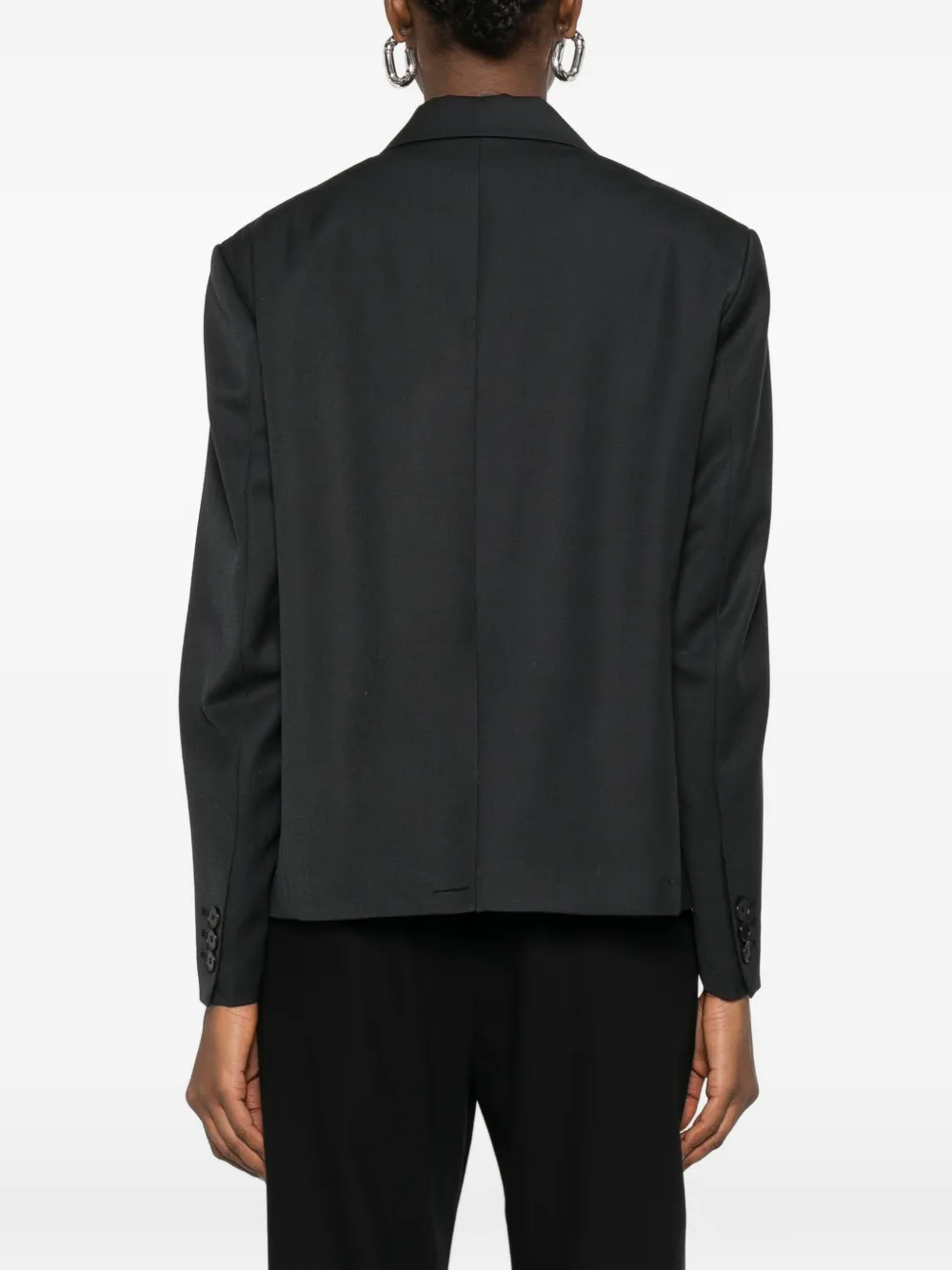 Low Classic Blazer met knoopsluiting en gekerfde revers Grijs