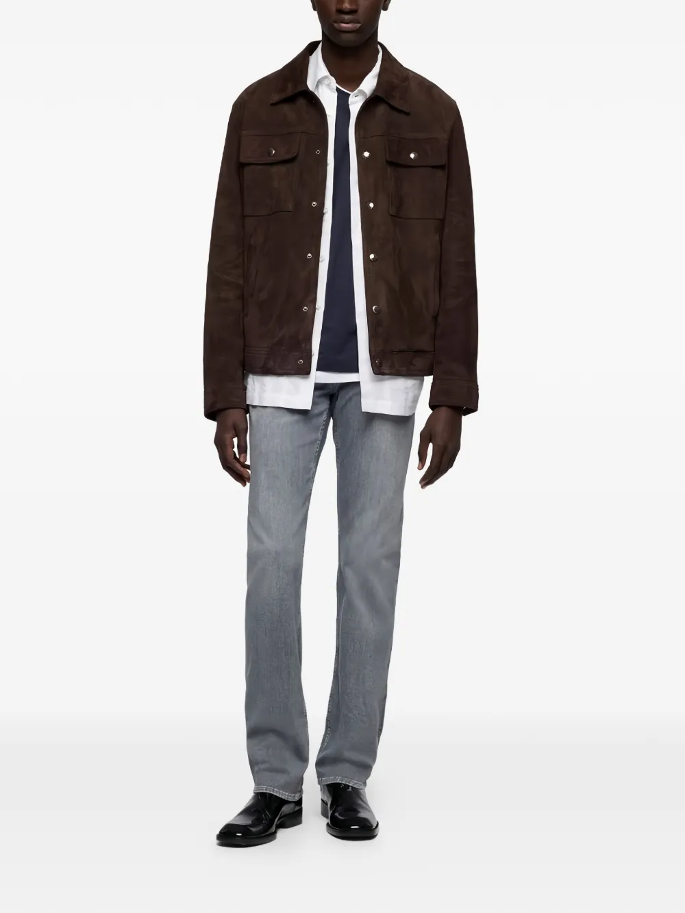 7 For All Mankind Slimmy jeans met toelopende pijpen Grijs