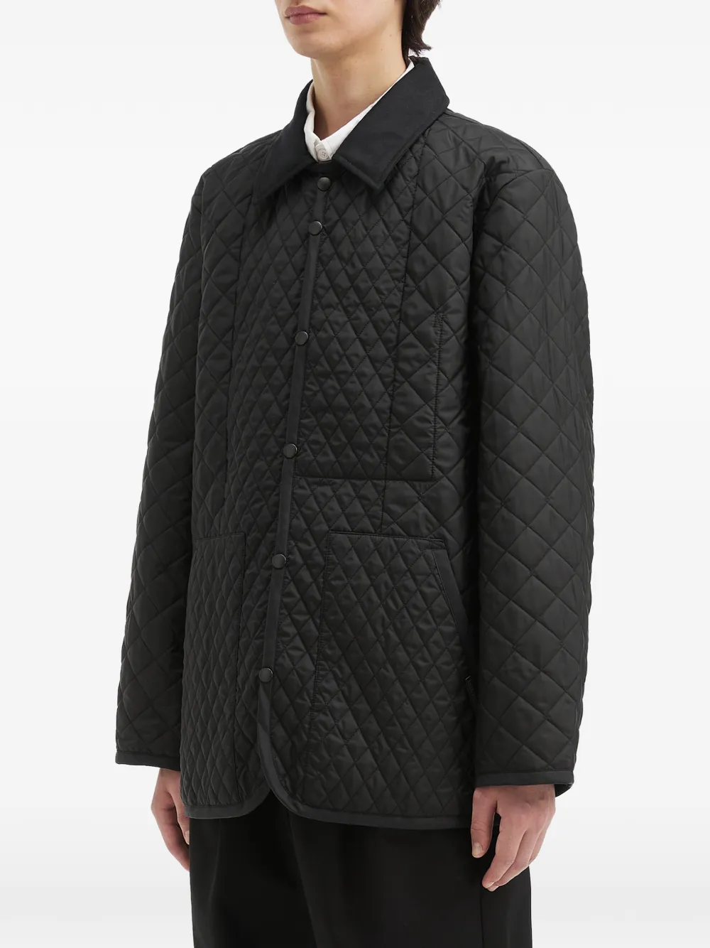  Lavenham Diamond-quilted Bomber Jacket - Black 