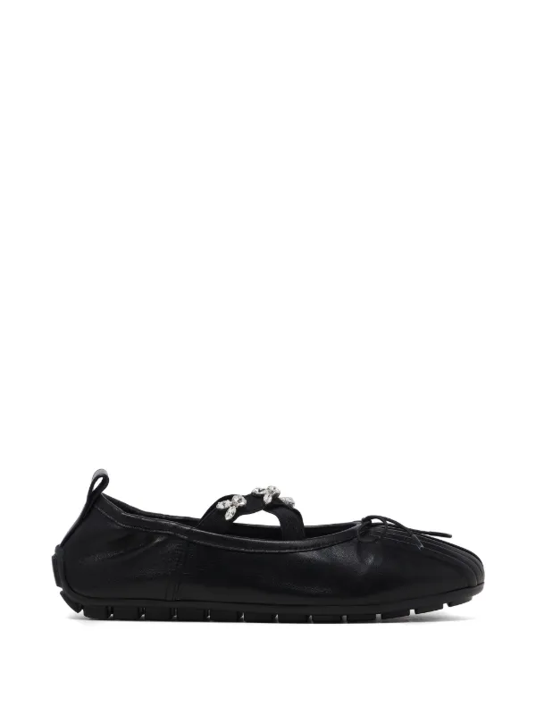 Simone Rocha Embellished Ballet Flats in Black