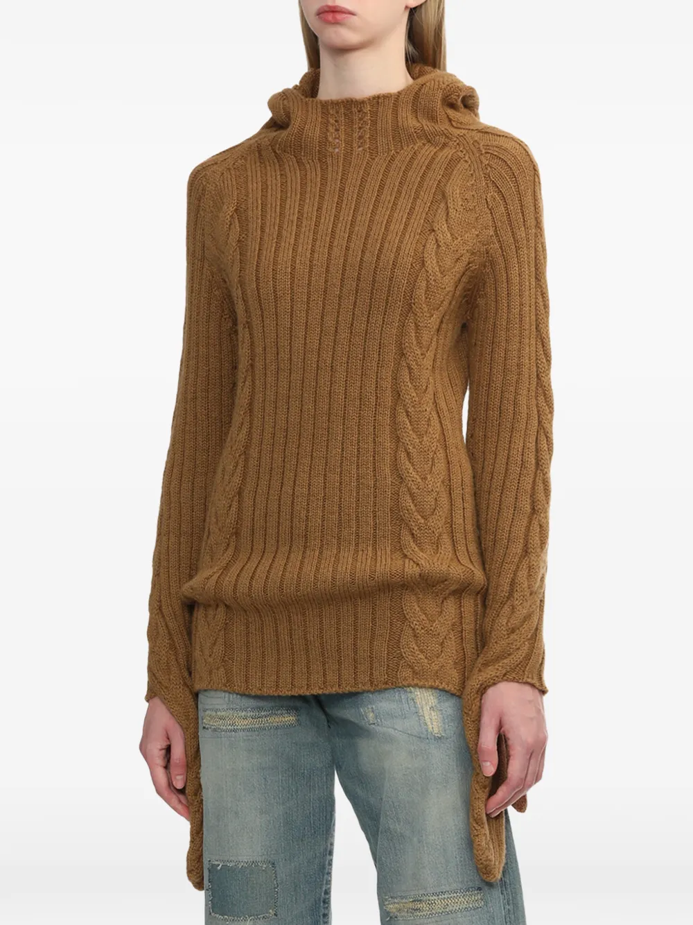  Junya Watanabe Cable-knit Sweater - Neutrals 