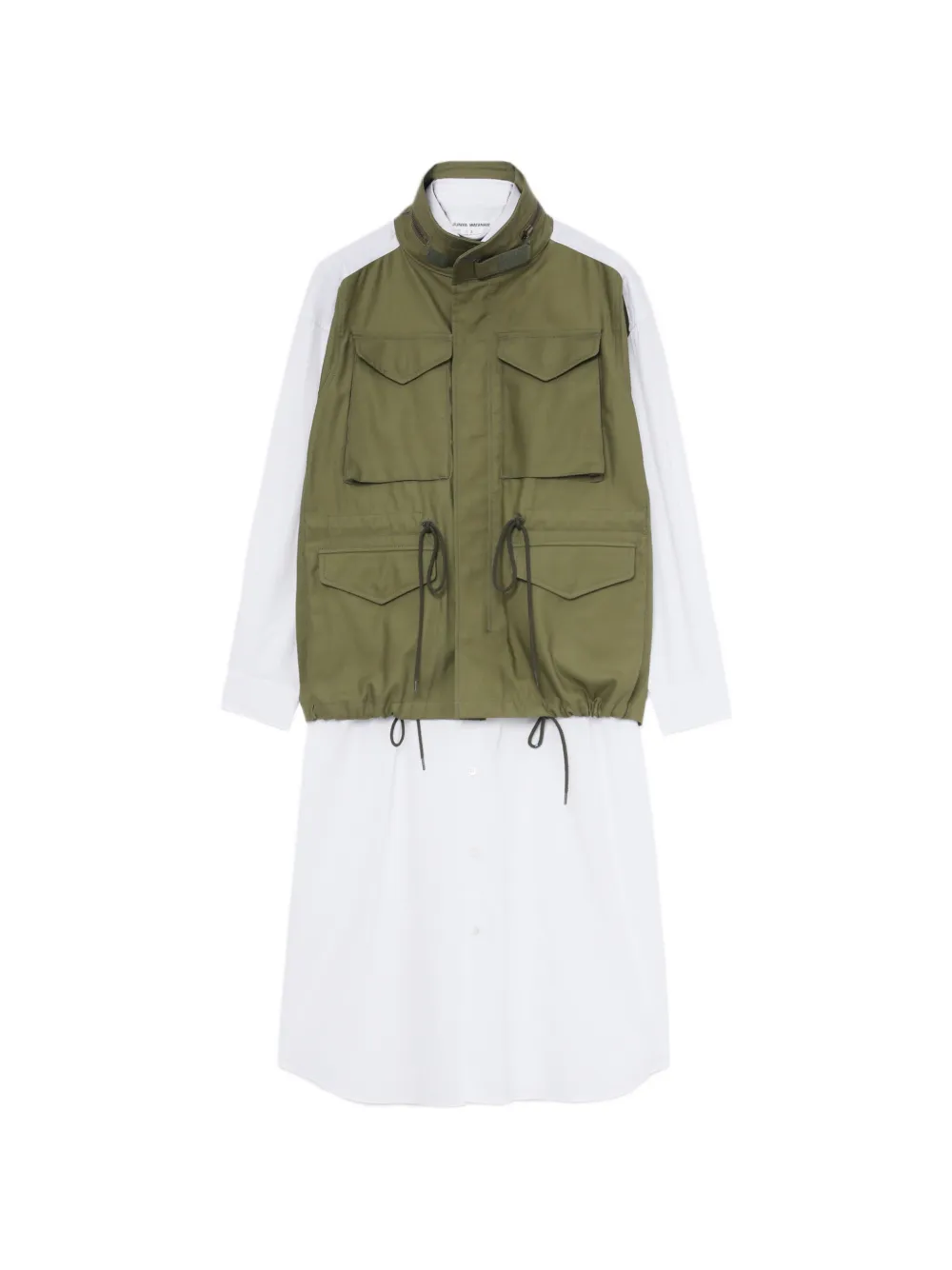 Junya Watanabe chest-pocket coat - Verde