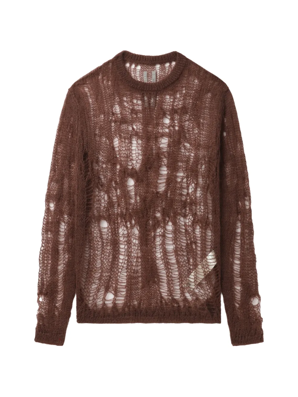 Rick Owens openwork sweater - Marrone