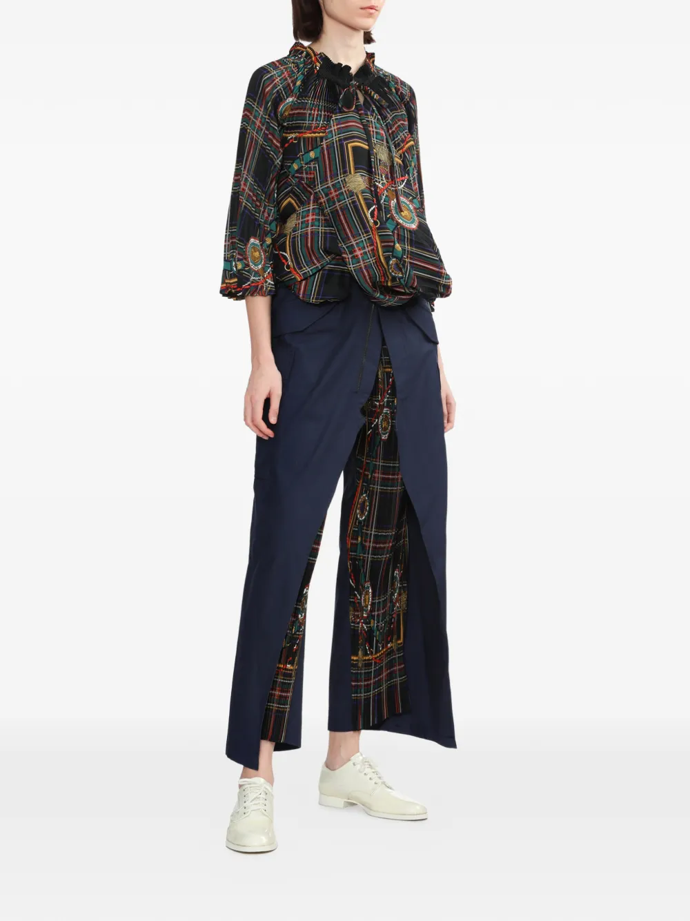  Junya Watanabe Button-fastening Trousers - Blue 