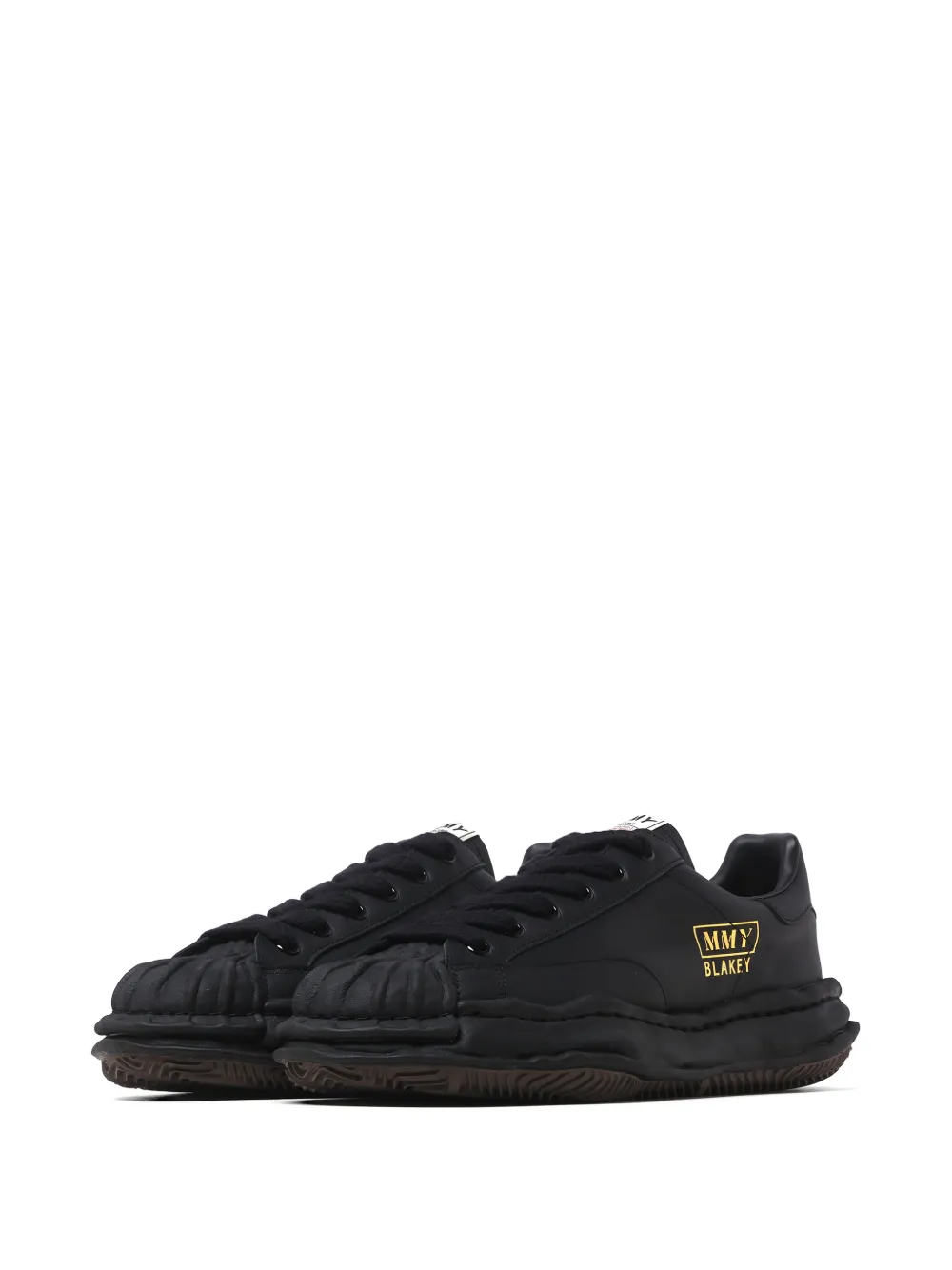 Maison MIHARA YASUHIRO Blakey OG Sole leren sneakers Zwart