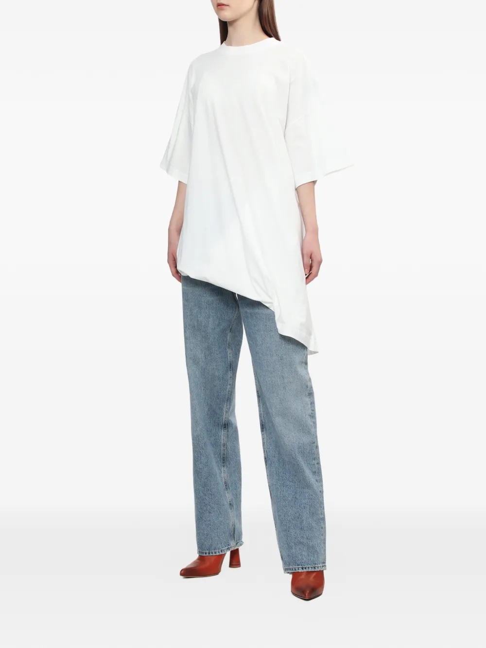  Alainpaul Asymmetric T-shirt - White 