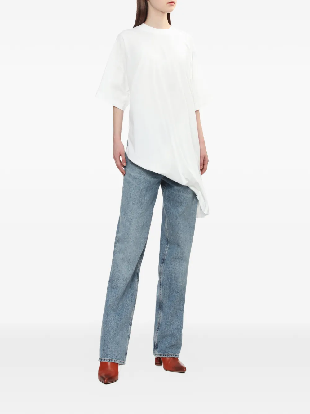  Alainpaul Asymmetric T-shirt - White 