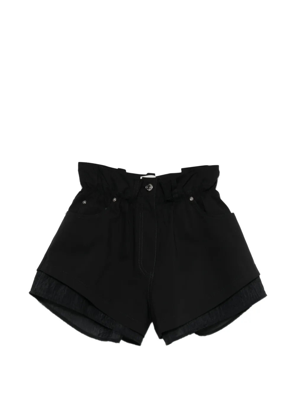 System belt-loop pocket shorts - Nero