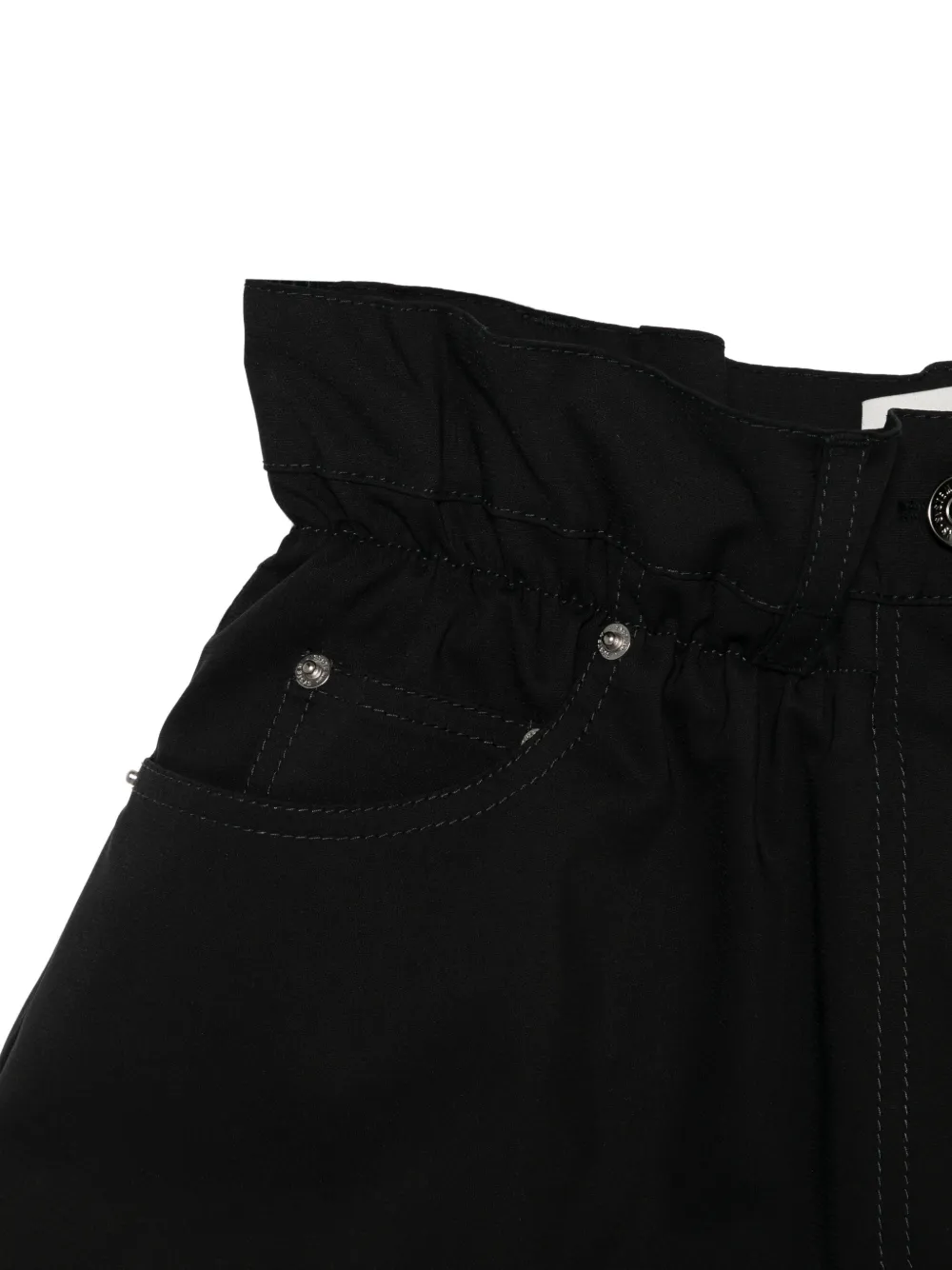  System Belt-loop Pocket Shorts - Black 