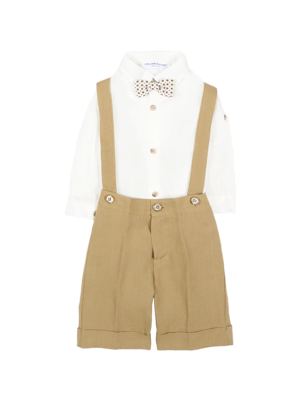 Colorichiari Kabelgebreide set Beige