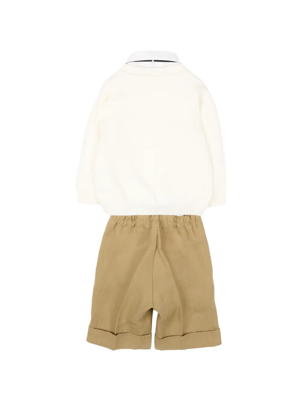Colorichiari Kabelgebreide set Beige