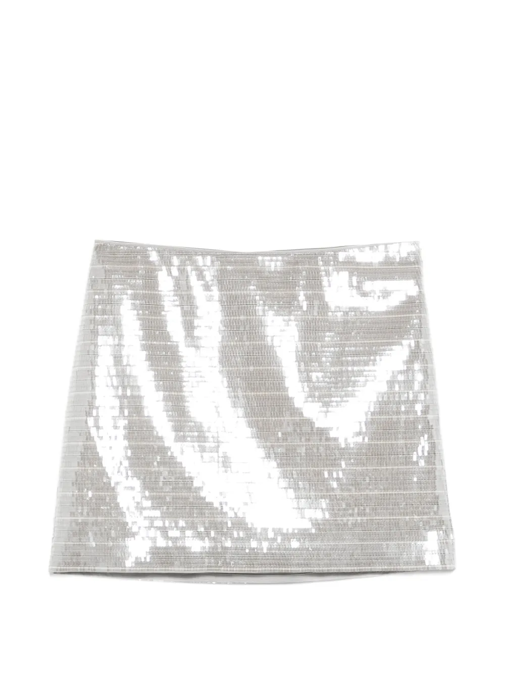 System sequin-embellished mini skirt - Argento