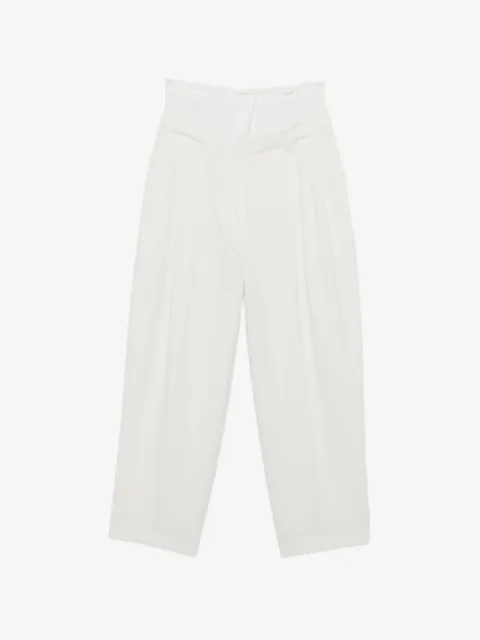 System pantalon à lien de resserrage et passants de ceinture