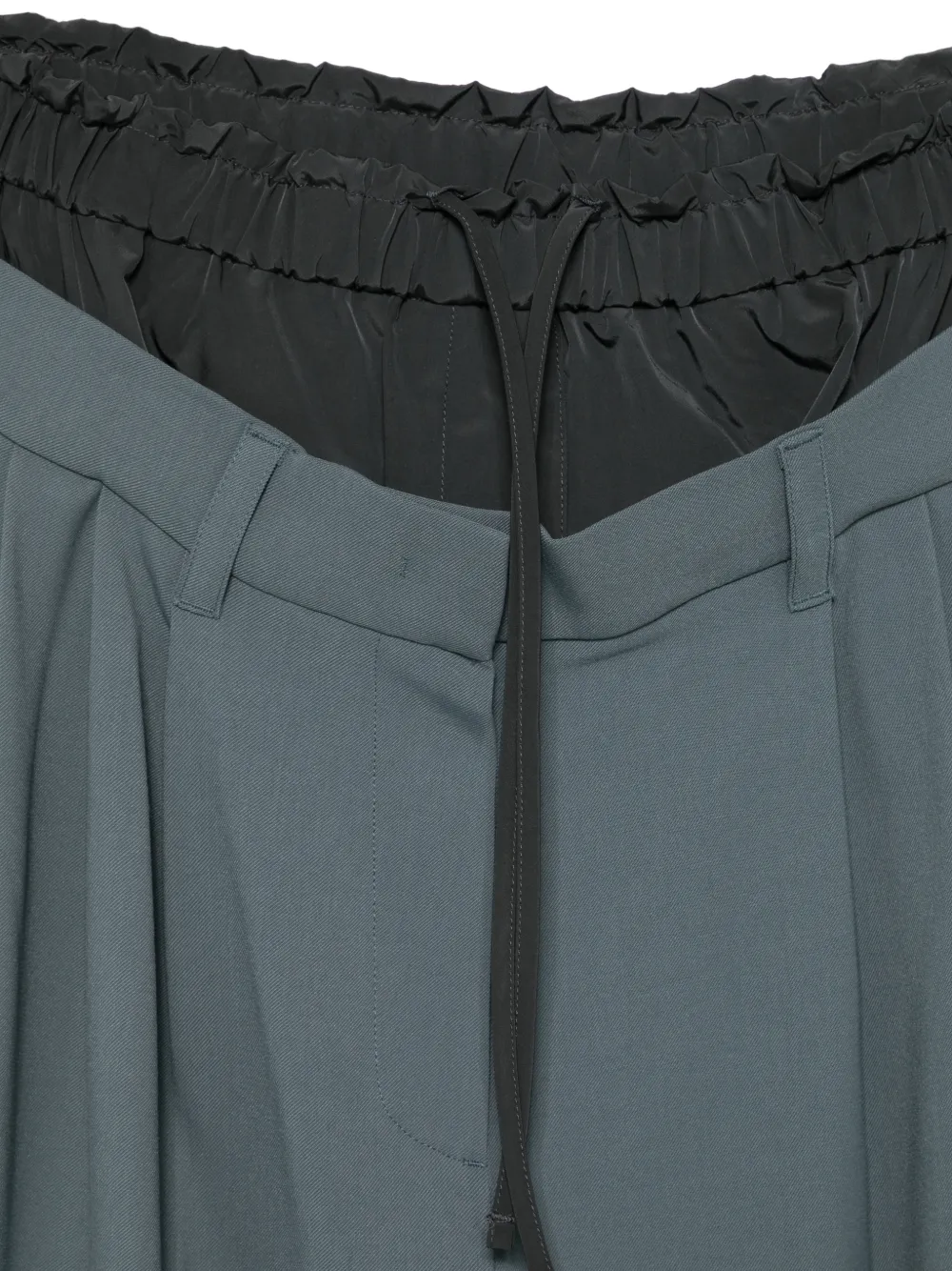  System Pleated Drawstring Trousers - Grey 