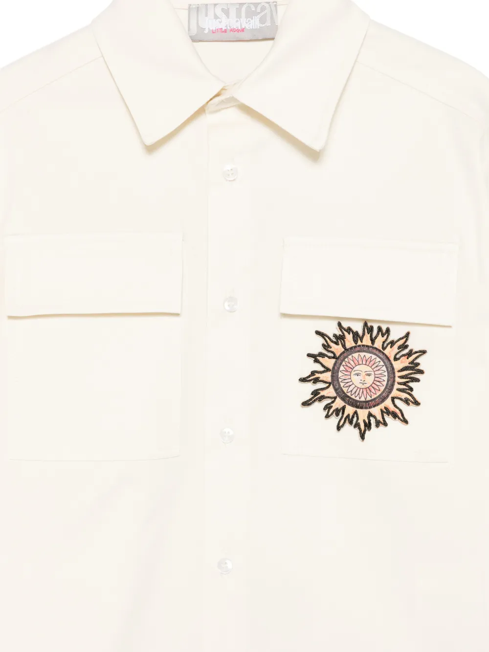 Just Cavalli Shirt met zon-applicatie Beige