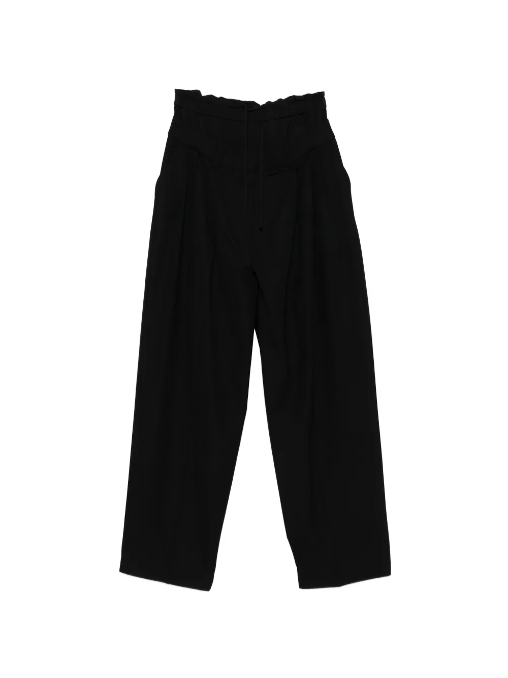 System belt-loop drawstring trousers - Nero