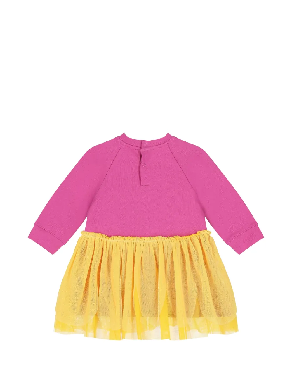 Stella McCartney Kids Jurk met grafische print Geel