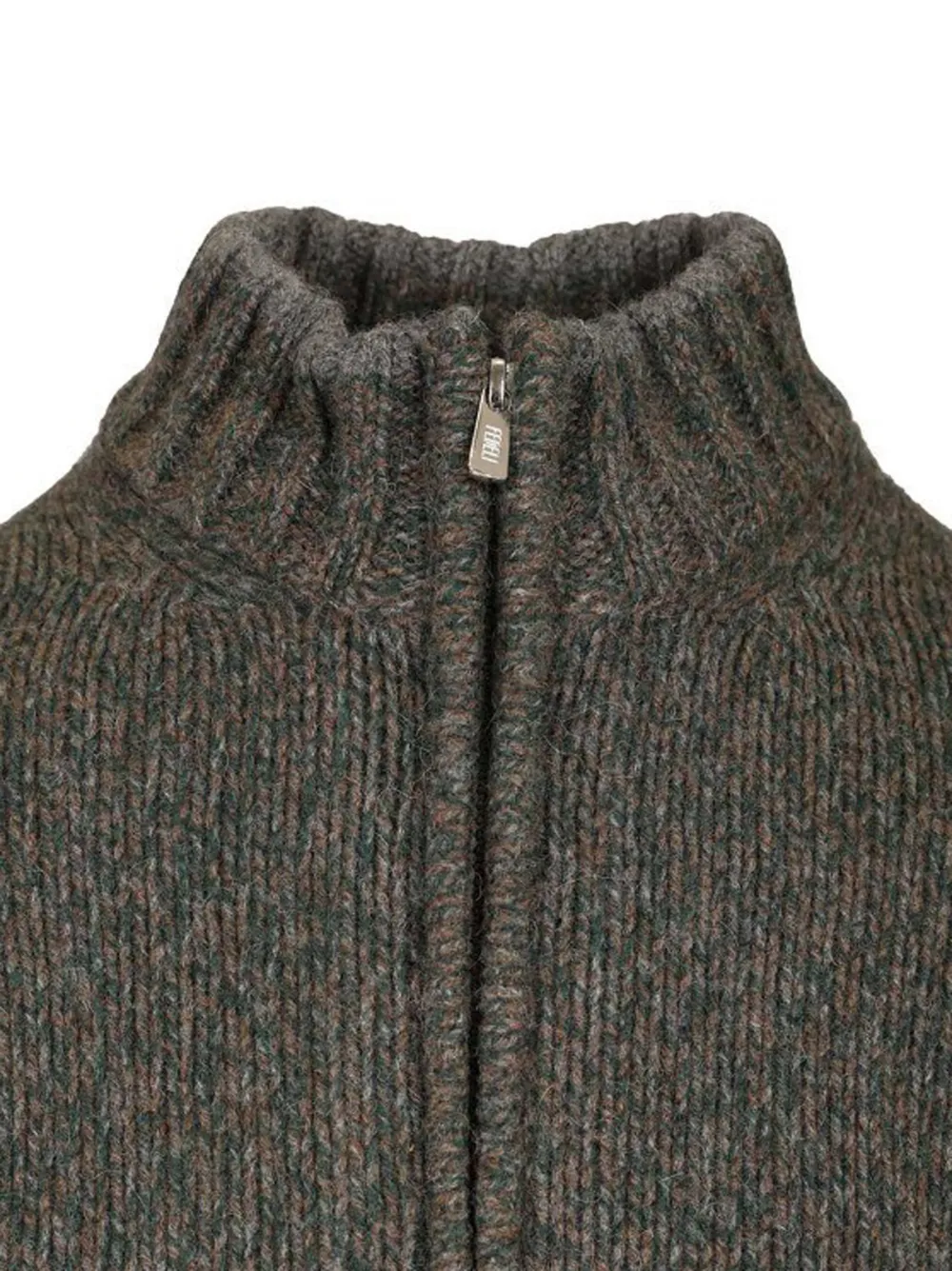 Fedeli Vest met rits Groen