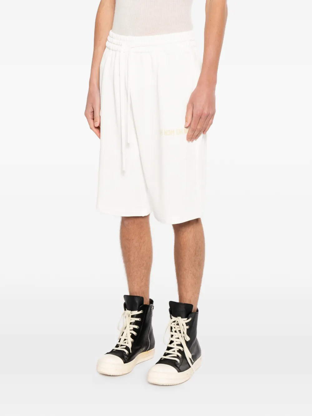 Ih Nom Uh Nit Shorts met logoprint Wit