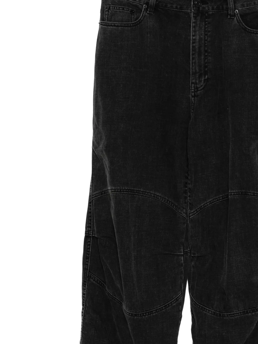 Juun.J Jeans met logopatch Zwart