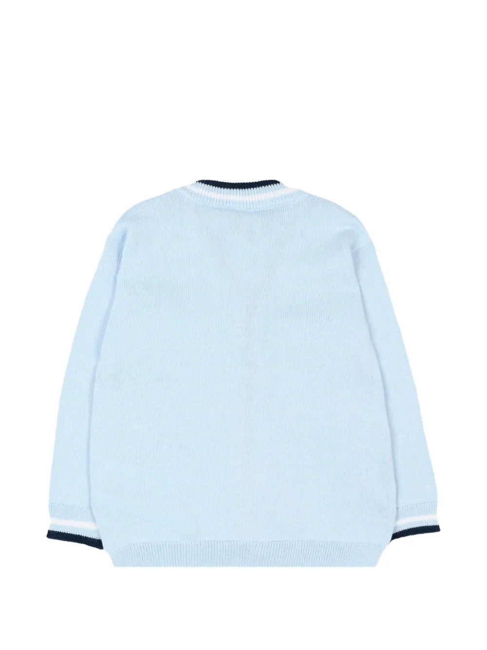  Fay Kids V-neck Cardigan - Blue 