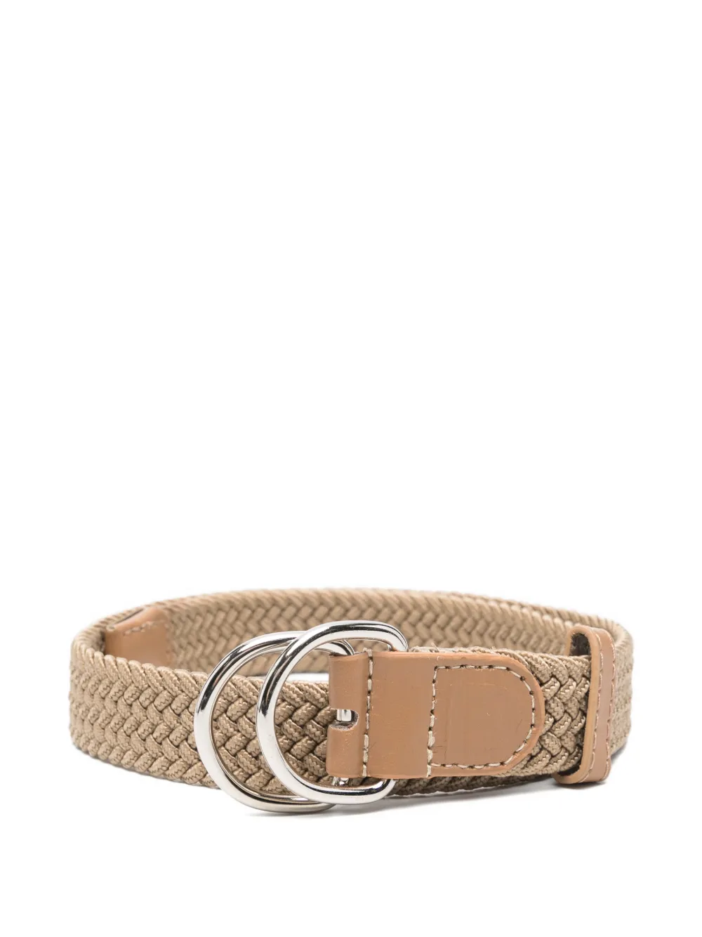 Paolo Pecora Kids woven double-ring belt - Toni neutri