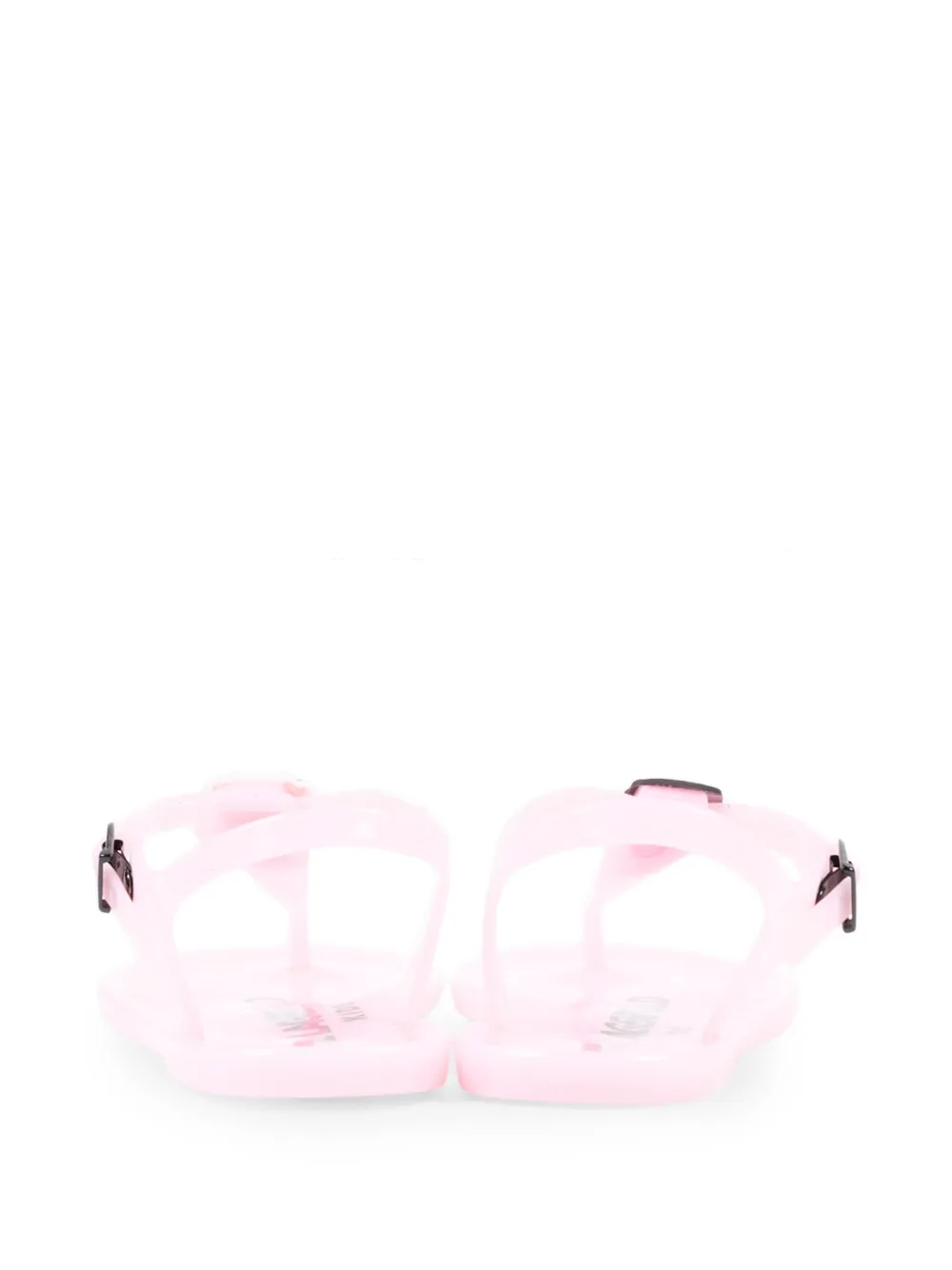 Karl Lagerfeld Kids Sandalen met T-bandje en gespsluiting Roze