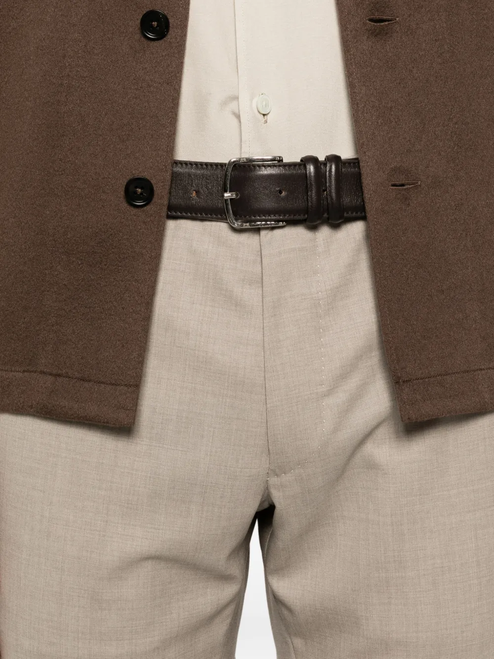 Incotex Broek met knopen Beige