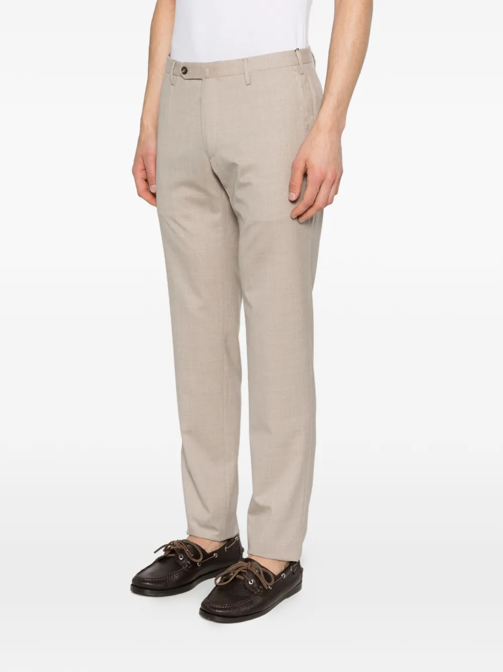Incotex Broek met knopen Beige