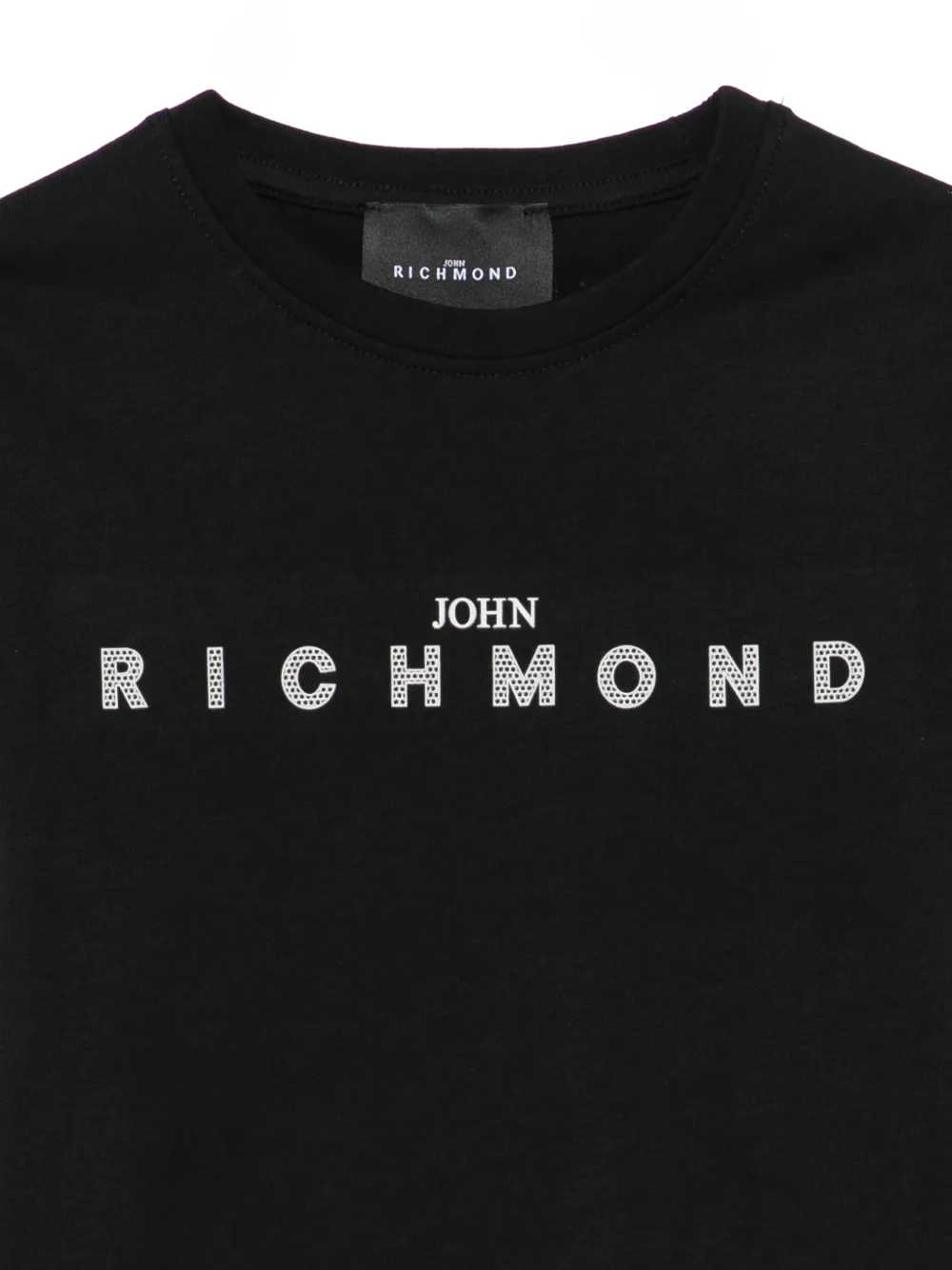 John Richmond Junior T-shirt met ronde hals Zwart